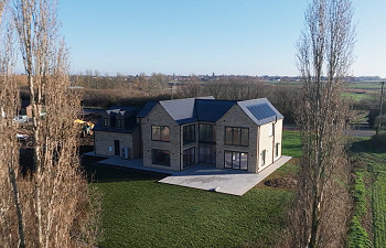 New build - generous family home - with extensive glazing